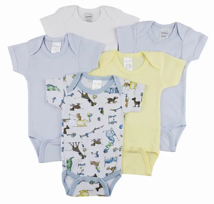 Bambini Short Sleeve One Piece 5 Pack Bambini