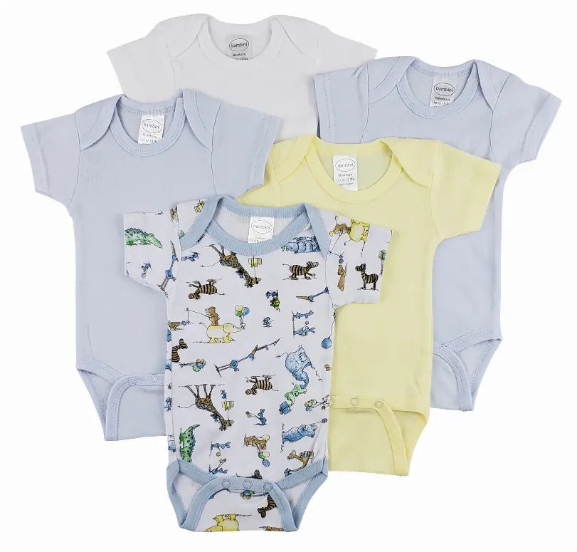 Bambini Short Sleeve One Piece 5 Pack Bambini