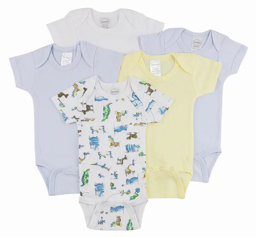 Bambini Short Sleeve One Piece 5 Pack Bambini