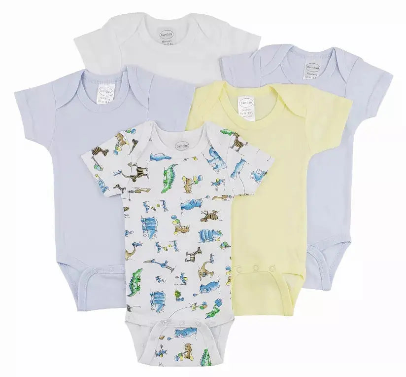 Bambini Short Sleeve One Piece 5 Pack Bambini