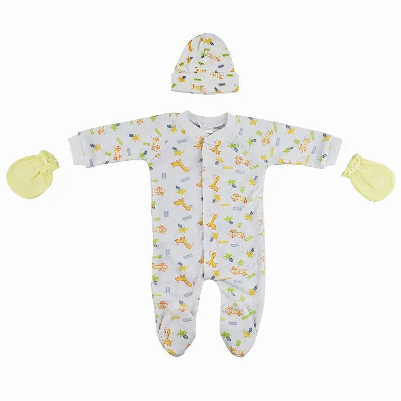 Bambini Sleep-n-Play, Cap and Mittens - 3 Piece Set Bambini