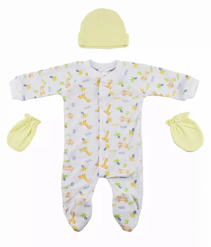 Bambini Sleep-n-Play, Cap and Mittens - 3 Piece Set Bambini