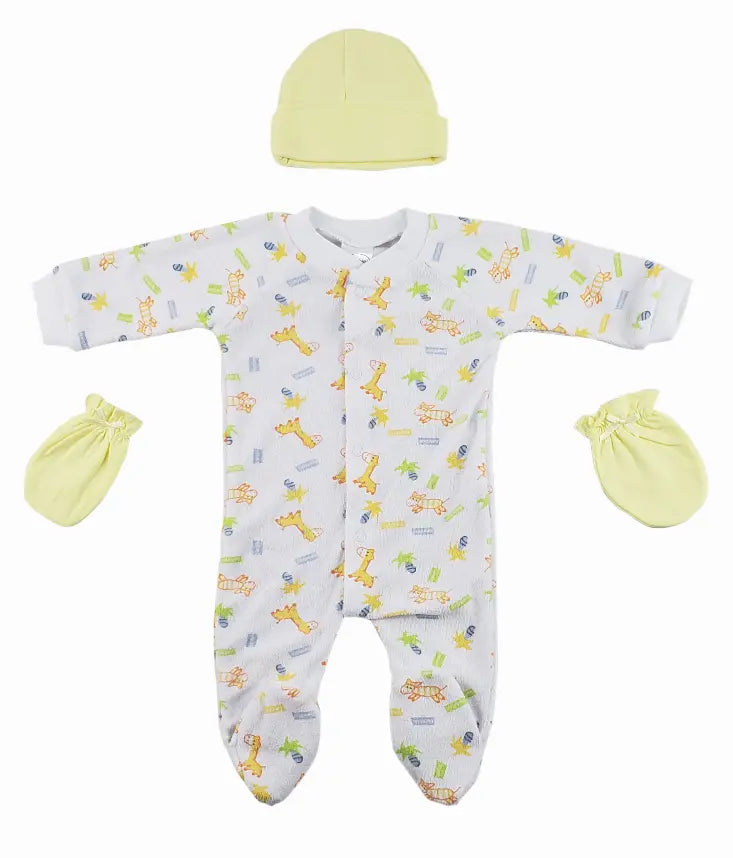 Bambini Sleep-n-Play, Cap and Mittens - 3 Piece Set Bambini