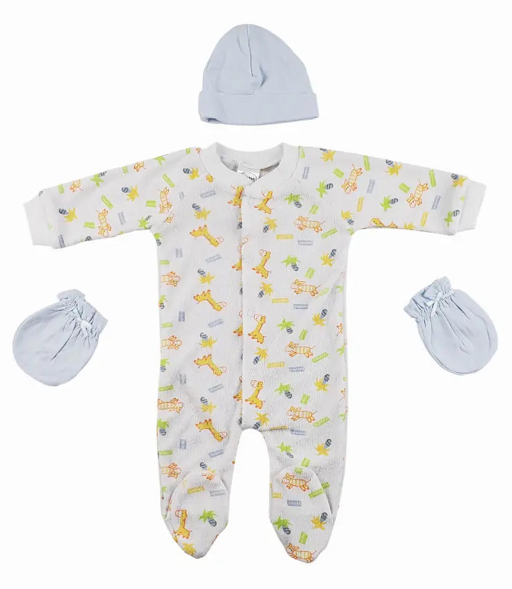 Bambini Sleep-n-Play, Cap and Mittens - 3 Piece Set Bambini
