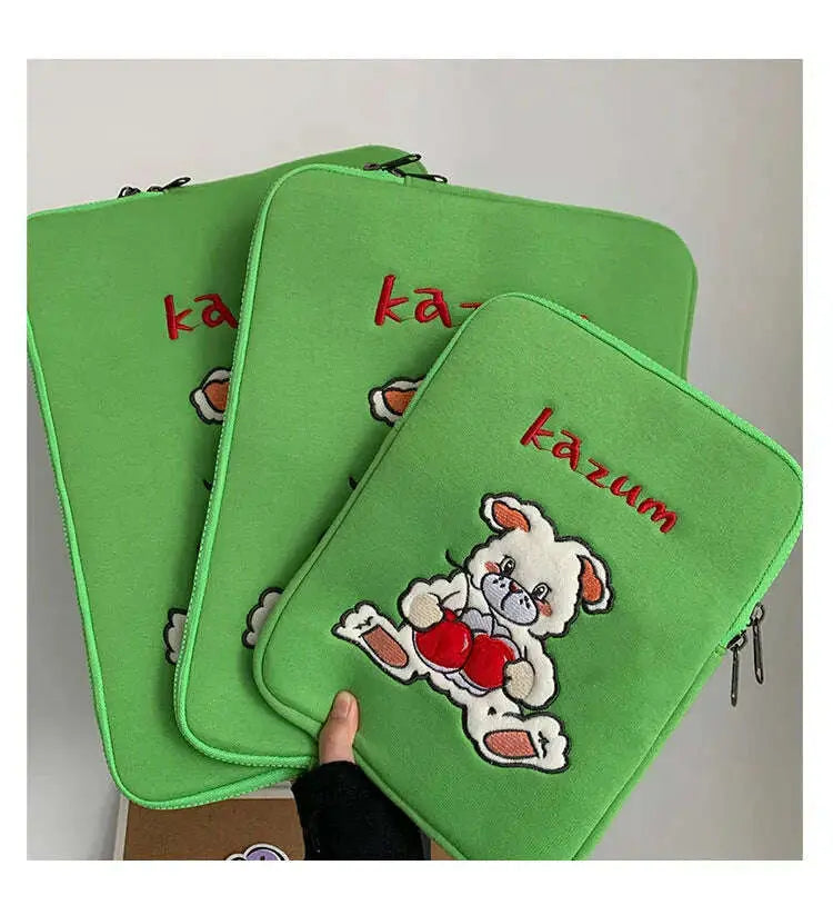 Bamtoree-Same-Embroidery-Bunny-Ipad-Tablet-Liner-Protective-Bag-Storage-Bag-GreatEagleInc-334191959