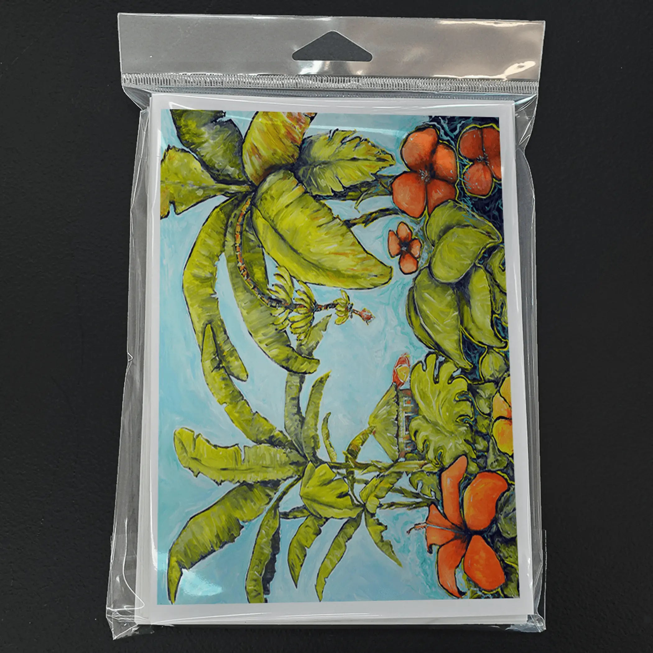 Banana Cabana Greeting Cards Pack of 8 Caroline's Treasures