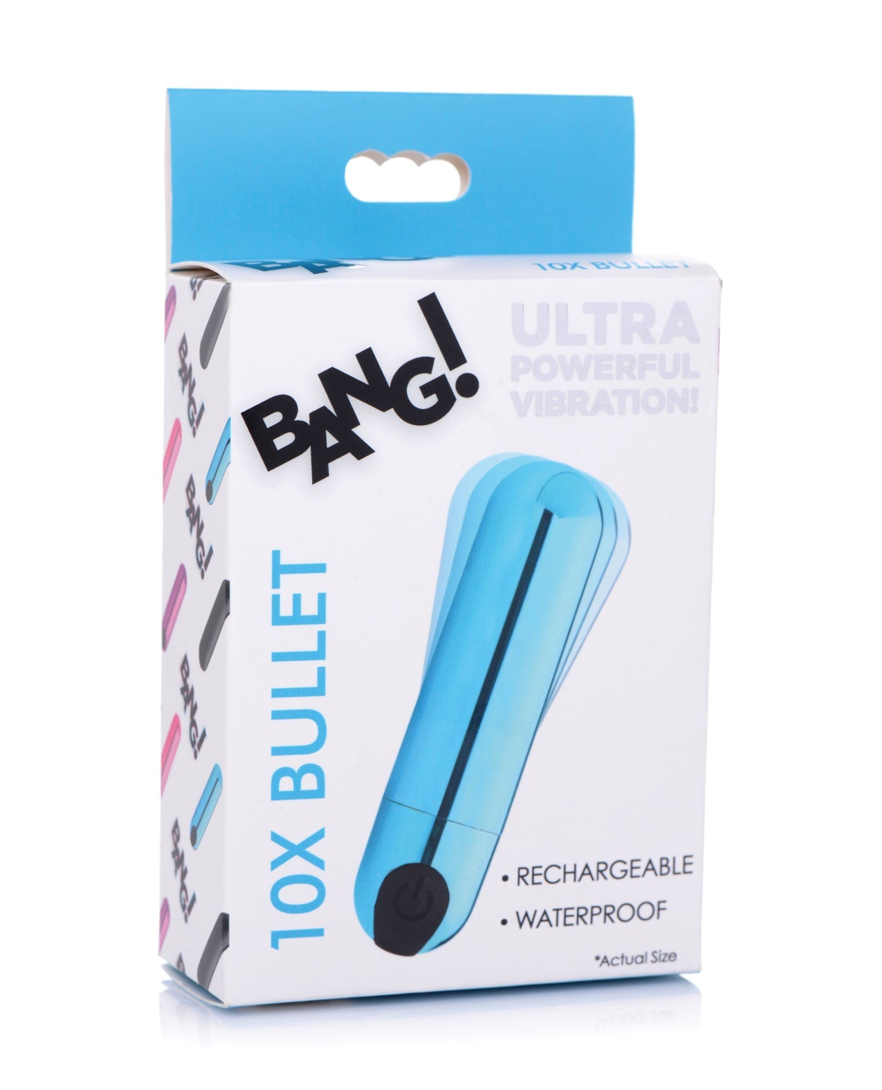 Bang! 10X Rechargeable Vibrating Metallic Bullet - GreatEagleInc