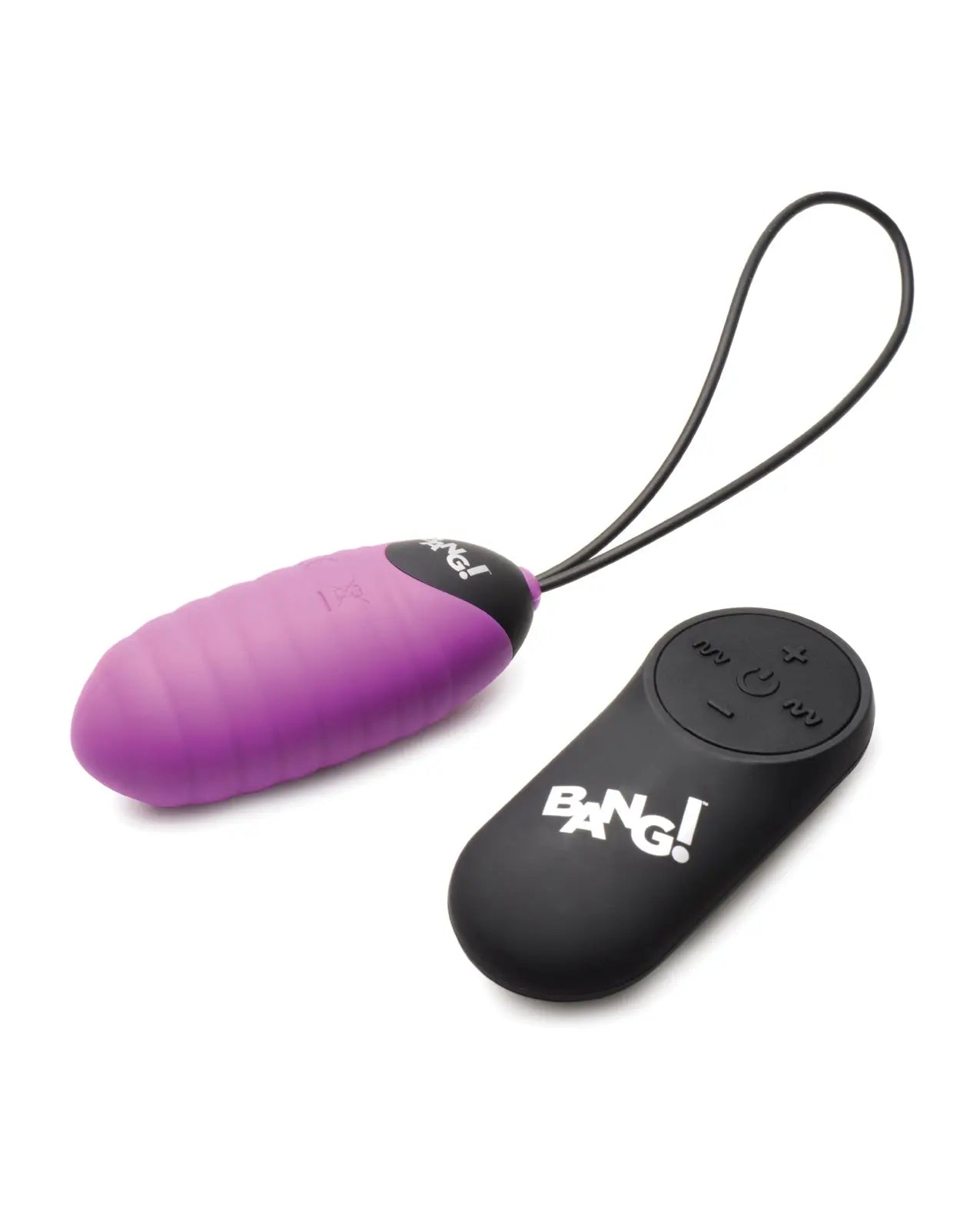 Bang! 28X Ribbed Silicone Egg w/Remote Control - Purple Xr LLC