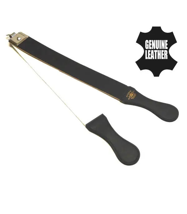Barber's Leather Strop Sharpener for Solid Straight Razors Black Color Hashir Products