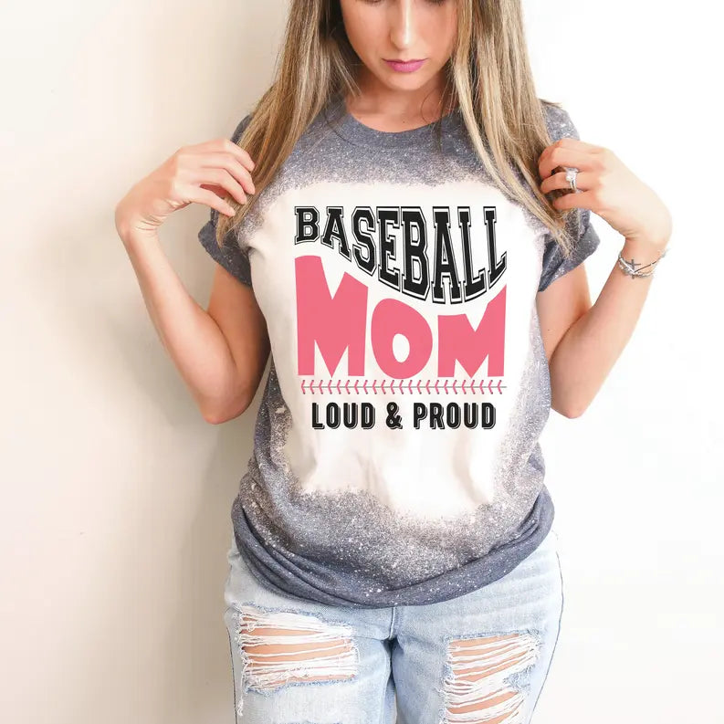 Baseball MOM T-shirt Rebelle Tree