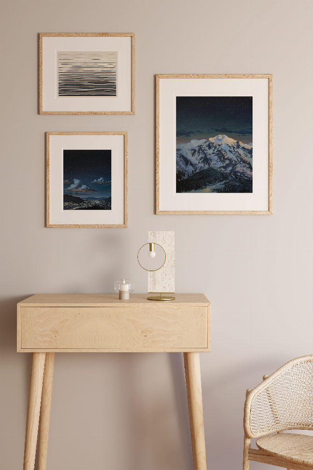Basecamp at Sunset The Crafted Prints