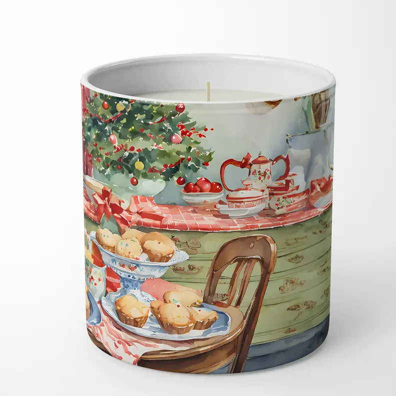 Basenji Christmas Cookies Decorative Soy Candle Caroline's Treasures