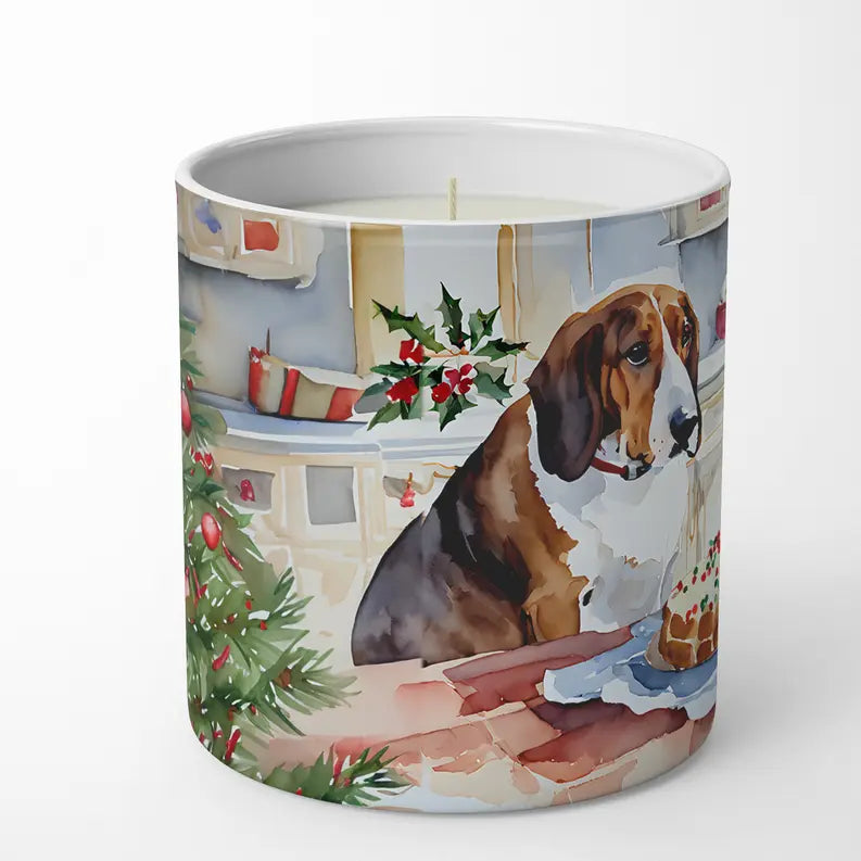 Basenji Christmas Cookies Decorative Soy Candle Caroline's Treasures