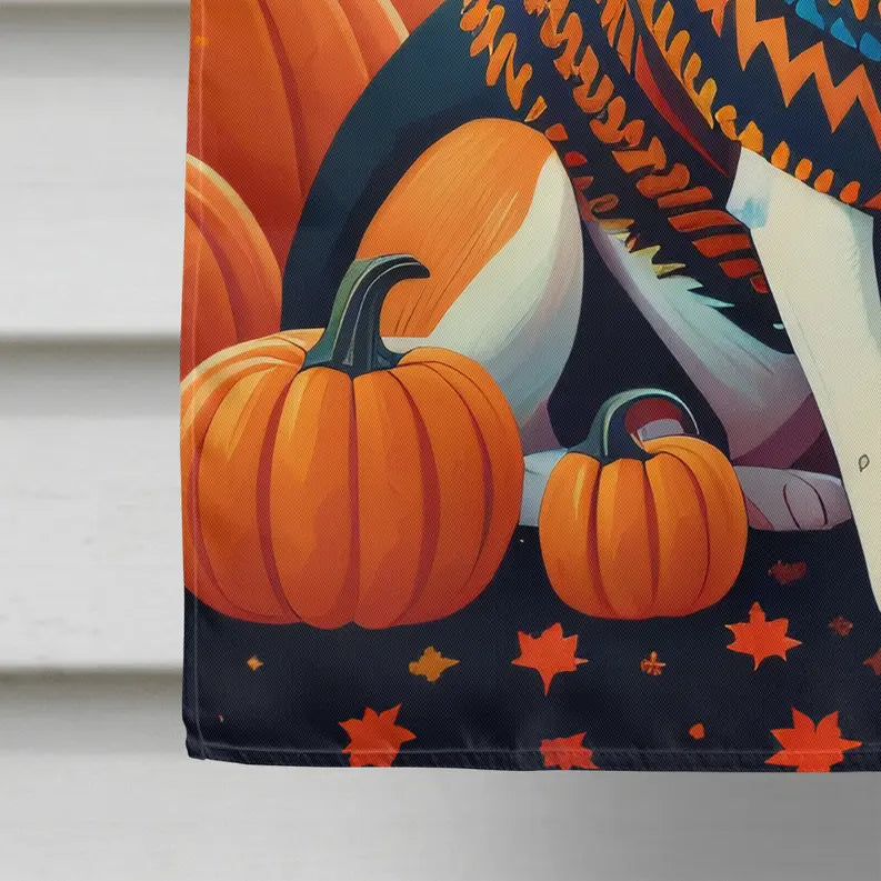 Basenji Fall House Flag Caroline's Treasures