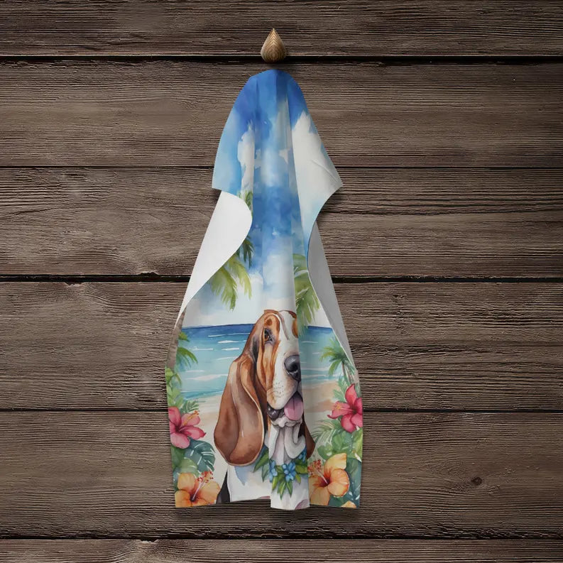 Basenji Luau Pair of Pot Holders Caroline's Treasures