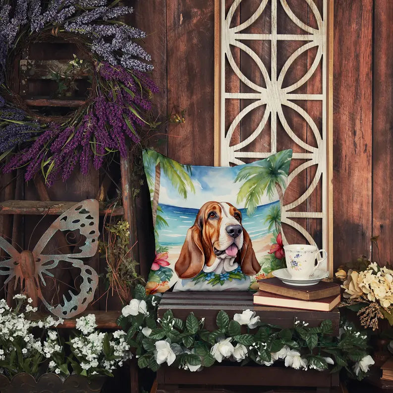 Basenji Luau Pair of Pot Holders Caroline's Treasures