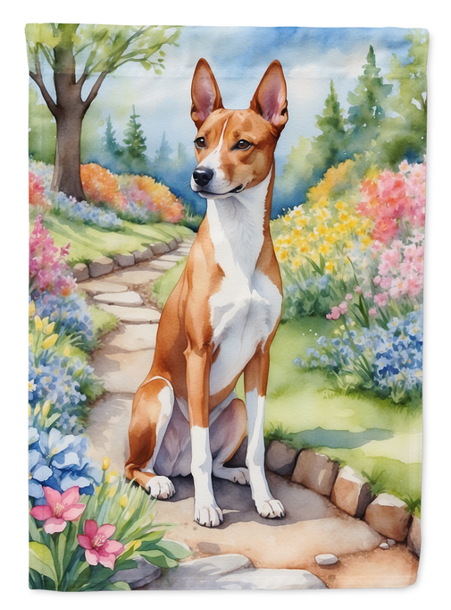Basenji Spring Garden Garden Flag Caroline's Treasures