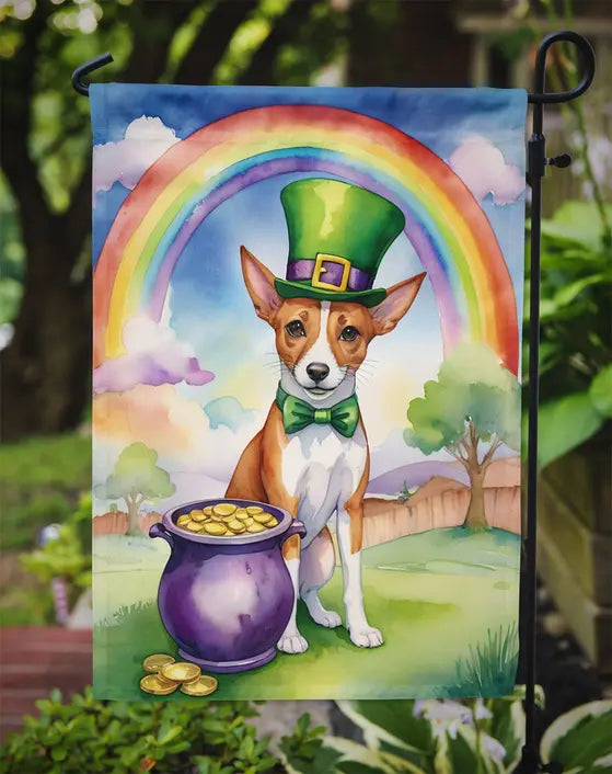 Basenji St Patrick's Day Garden Flag Caroline's Treasures