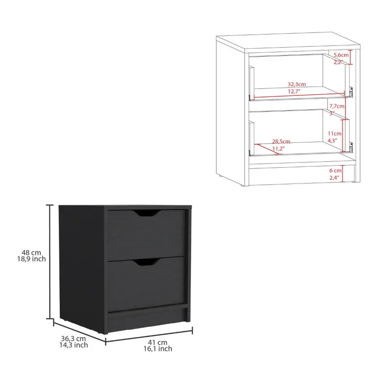 Basilea Nightstand Tuhome Furniture