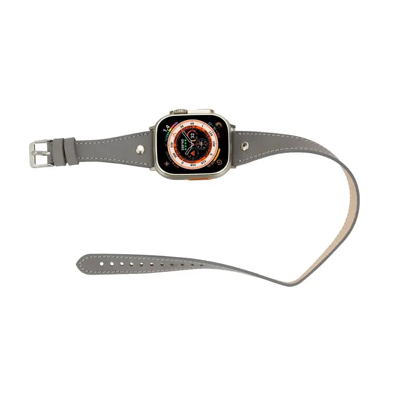 Basin Double Tour Leather Bands for Apple Watch Ultra,8,7 and SE Toronata