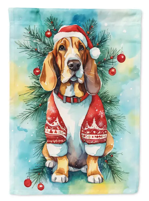 Basset Hound Christmas Garden Flag Caroline's Treasures