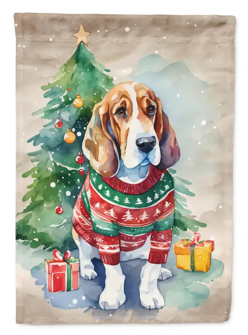 Basset Hound Christmas Garden Flag Caroline's Treasures