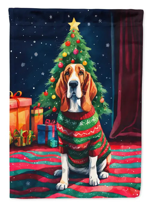 Basset Hound Christmas Garden Flag Caroline's Treasures