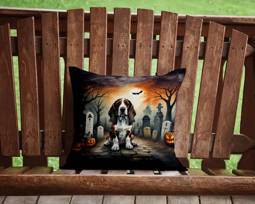 Basset Hound Spooky Halloween Pair of Pot Holders Caroline's Treasures