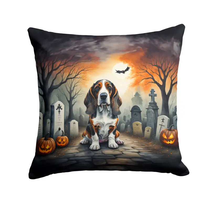 Basset Hound Spooky Halloween Pair of Pot Holders Caroline's Treasures