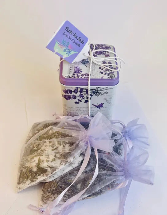 Bath Tea Salts Green Tea and Lavender New Line Blending