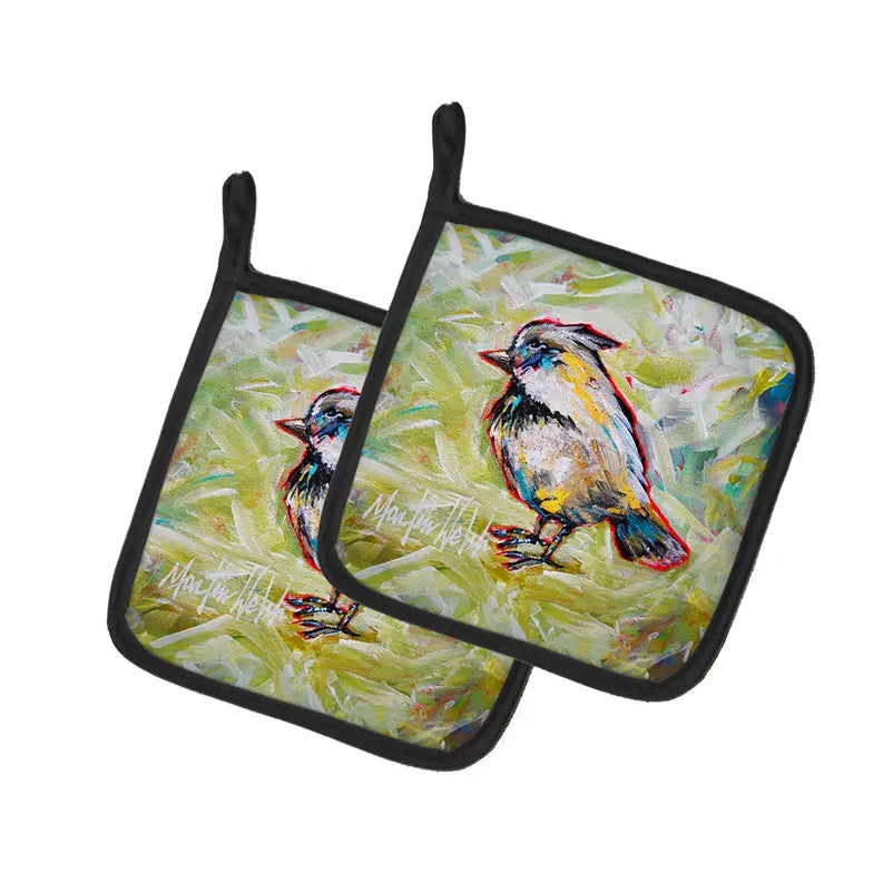 Be Blinkin Pair of Pot Holders Caroline's Treasures