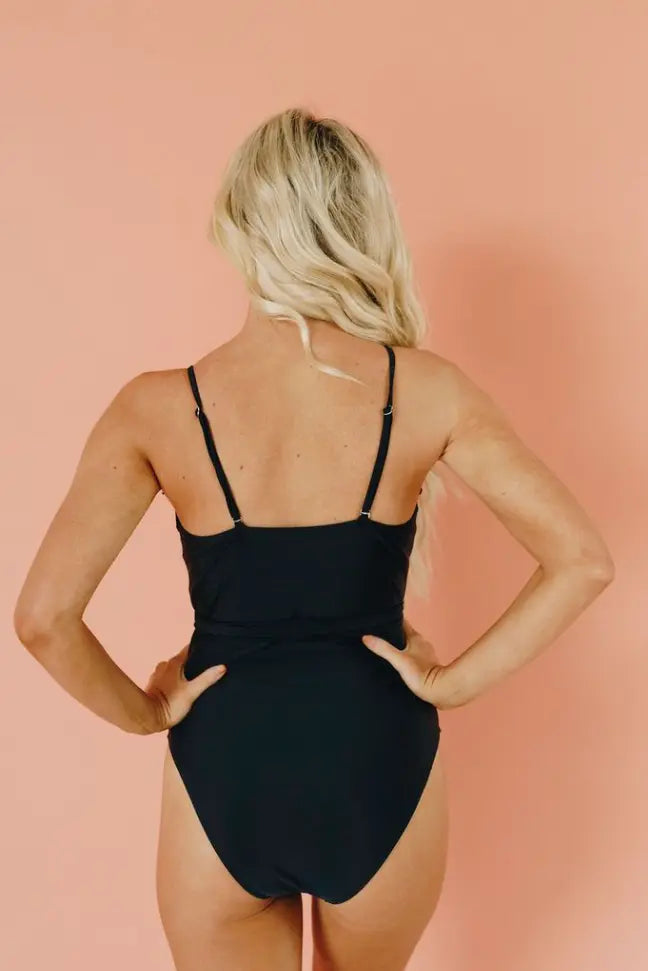 Be True Tie Detail One Piece Stay Warm in Style