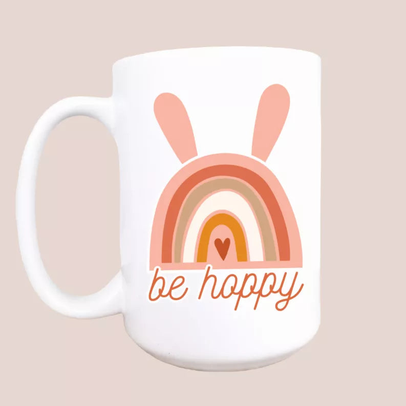 Be hoppy spring ceramic coffee mug Mug & Mini