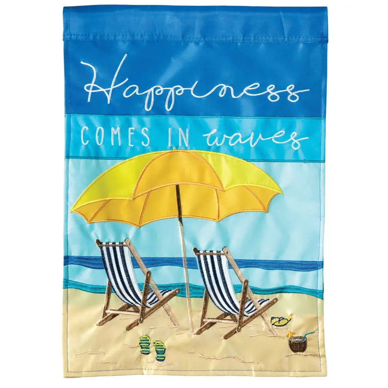 Beach Chair Happiness House Flag Dicksons Inc