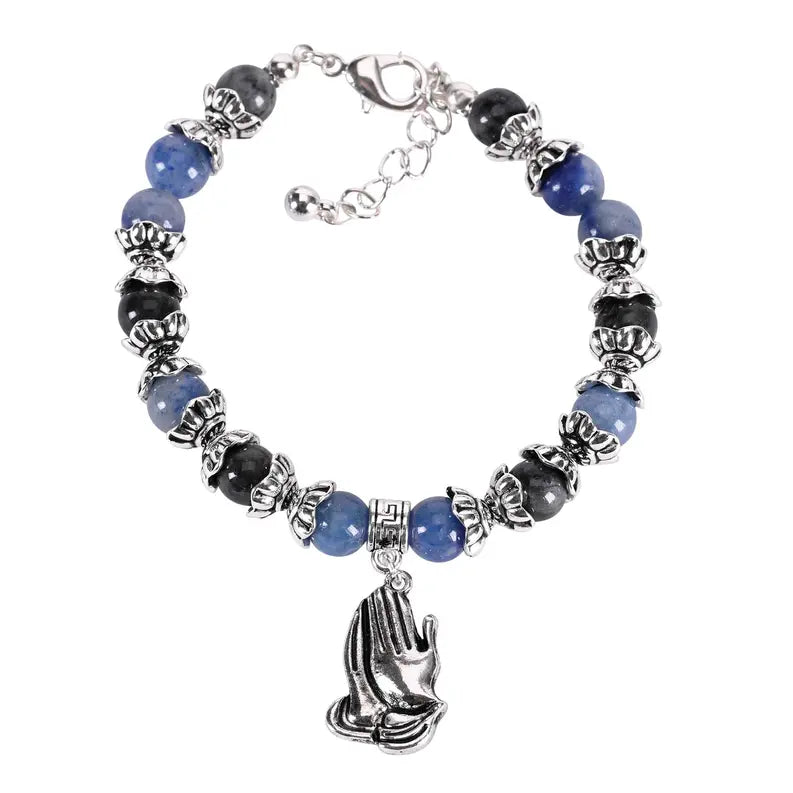 Bead Bracelet Serenity Prayer Blue Dicksons Inc
