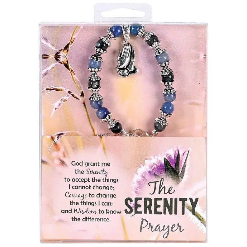 Bead Bracelet Serenity Prayer Blue Dicksons Inc