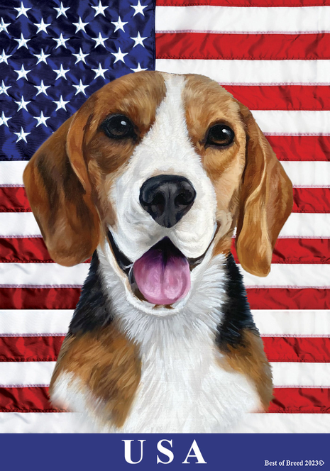 Beagle -  Best of Breed All-American II Outdoor Flag Best of Breed