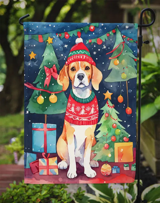 Beagle Christmas Garden Flag Caroline's Treasures