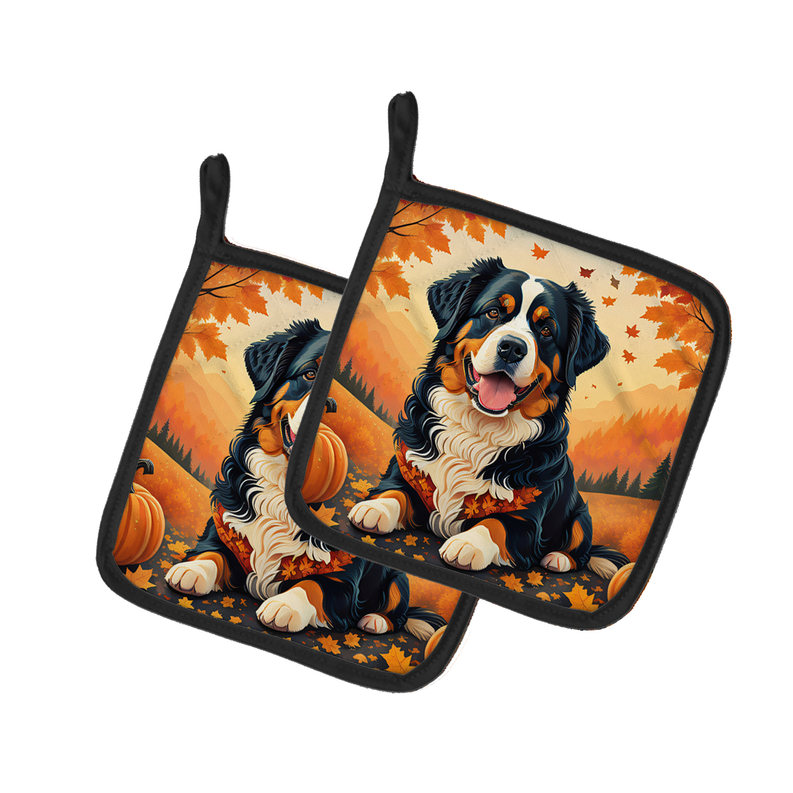 Beagle Fall Pair of Pot Holders Caroline's Treasures