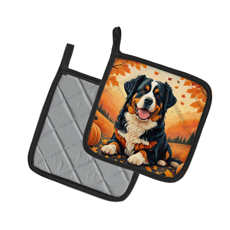 Beagle Fall Pair of Pot Holders Caroline's Treasures