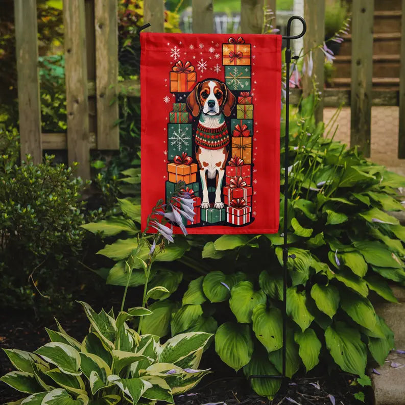 Beagle Holiday Christmas Garden Flag Caroline's Treasures