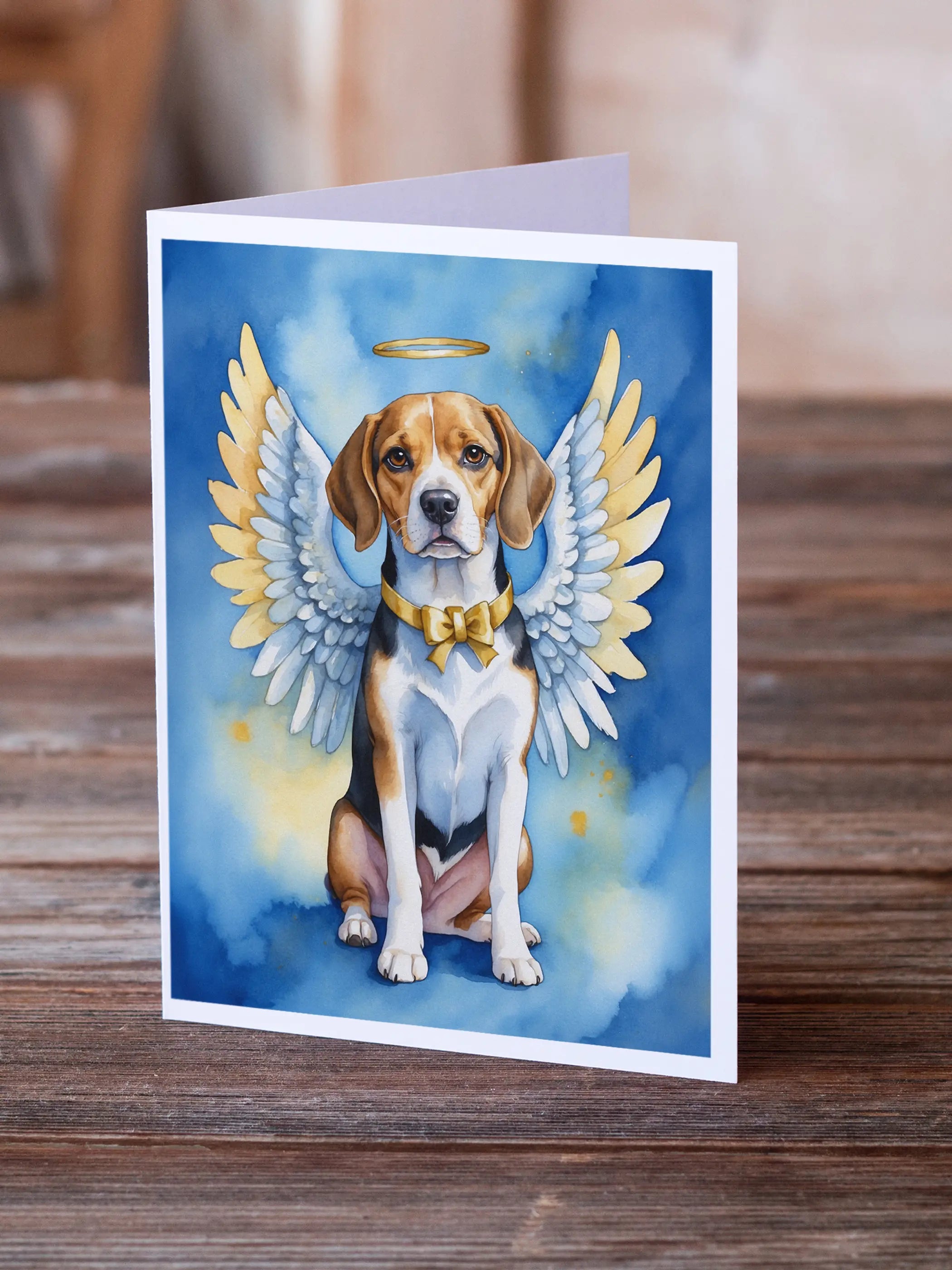 Beagle My Angel Greeting Cards Pack of 8 Caroline's Treasures