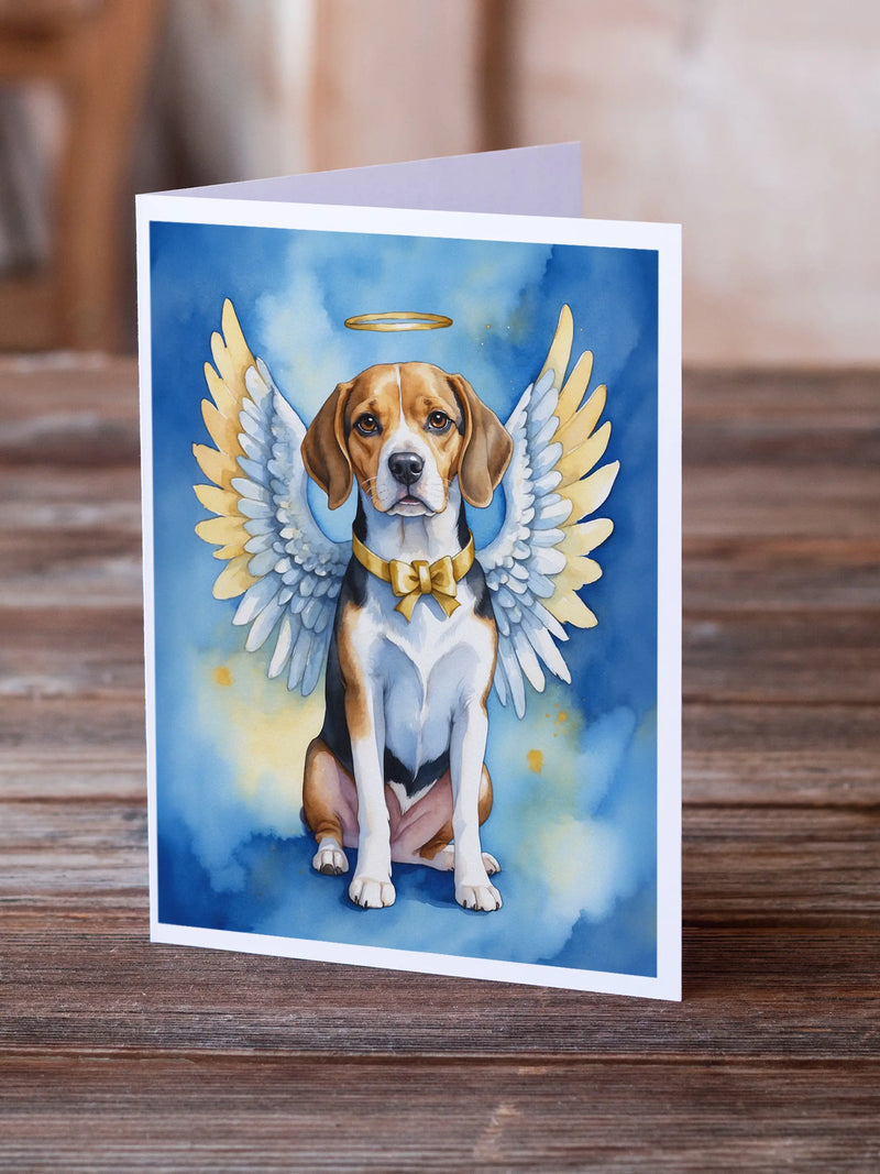 Beagle My Angel Greeting Cards Pack of 8 Caroline's Treasures