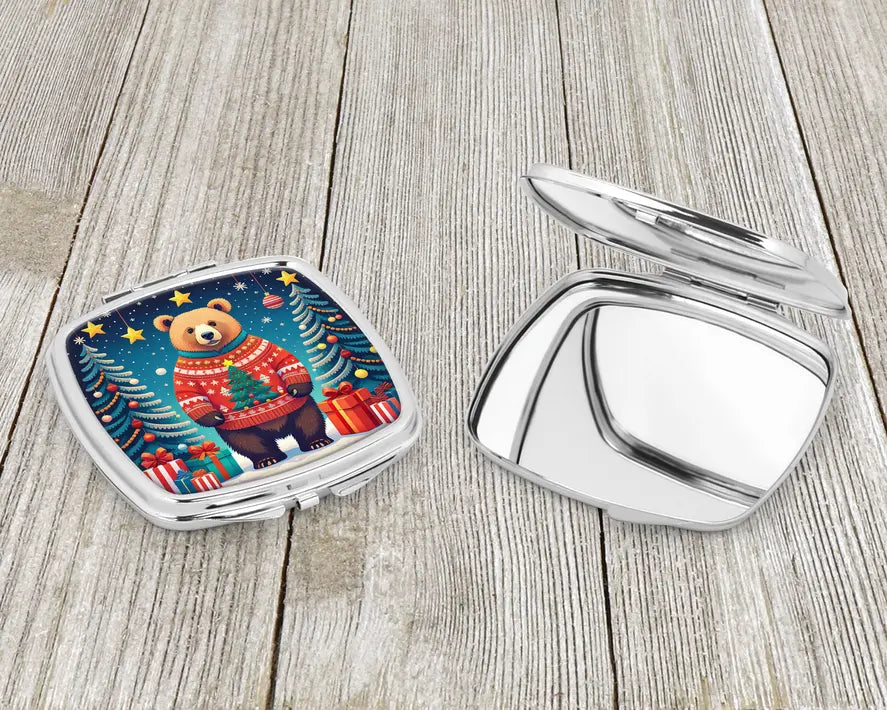 Bear Christmas Compact Mirror Caroline's Treasures
