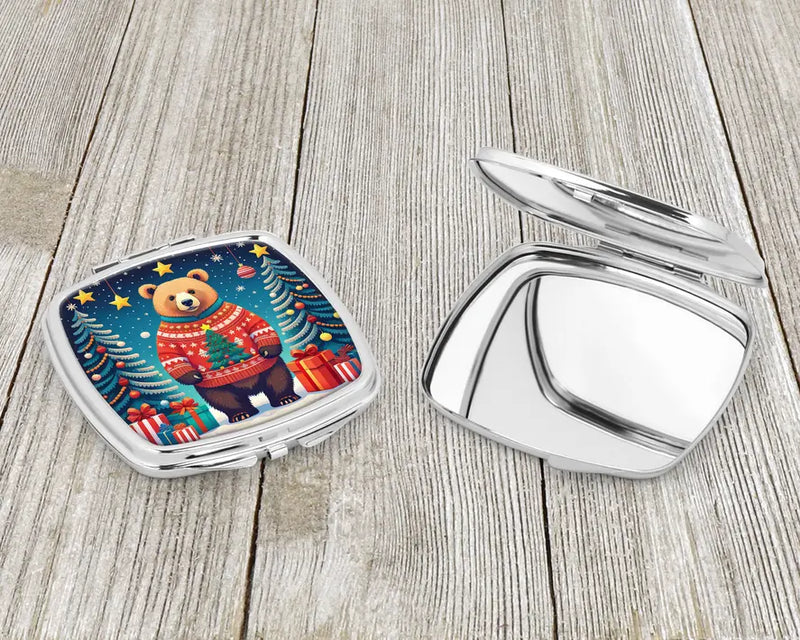 Bear Christmas Compact Mirror Caroline's Treasures