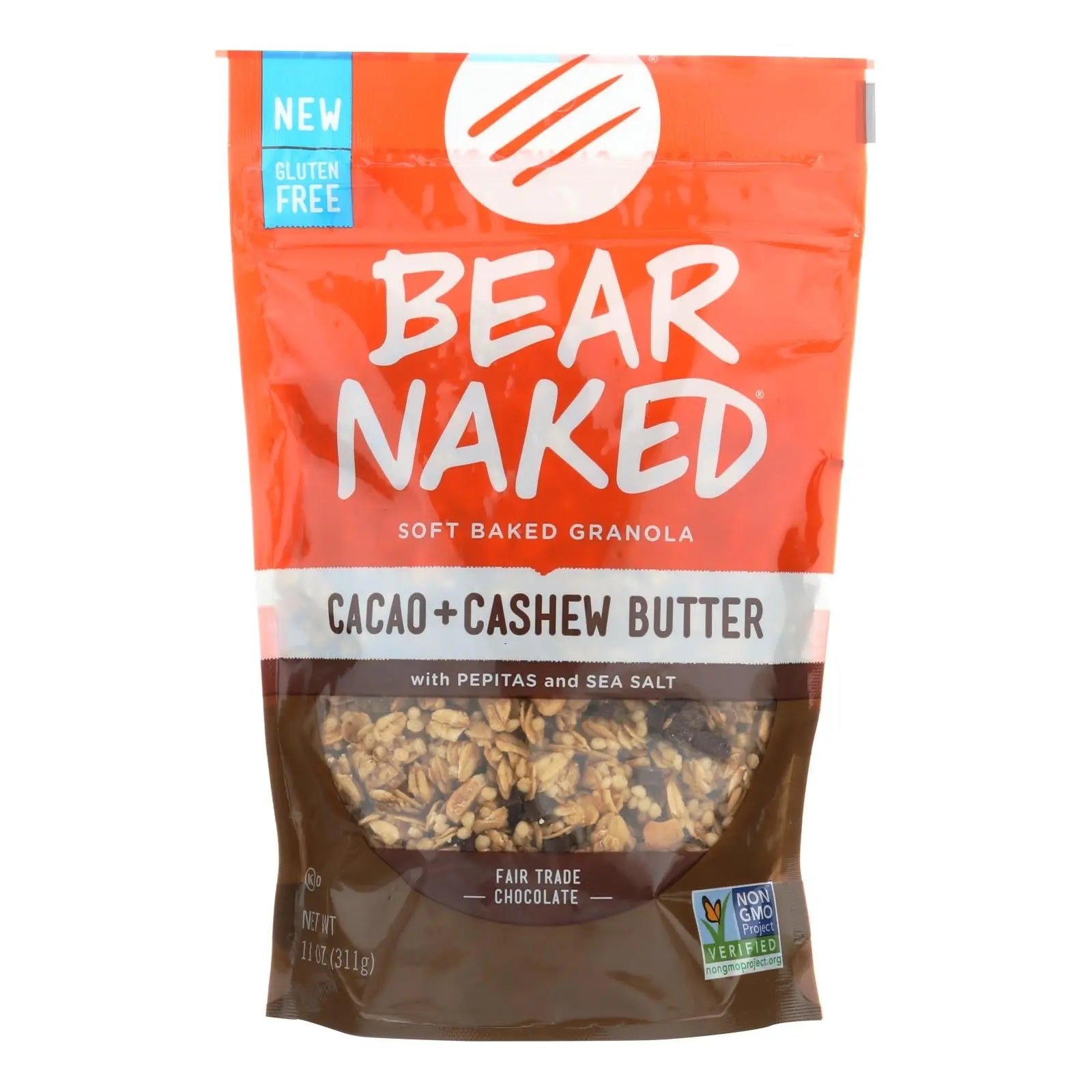 Bear Naked Granola - Cacao Cashew Butter - Case Of 6 - 11 Oz. Bear Naked