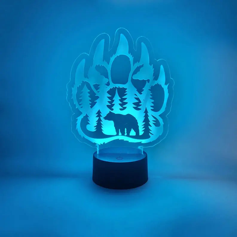 Bear Paw LED Light | Mountain Lodge Bear Claw Lamp | Nature The 308 Collective