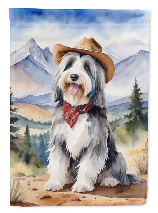 Bearded Collie Cowboy Welcome Garden Flag Caroline's Treasures