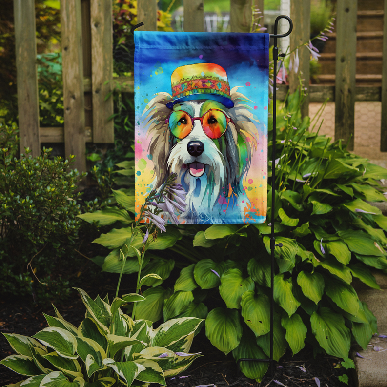 Bearded Collie Hippie Dawg Garden Flag Caroline's Treasures