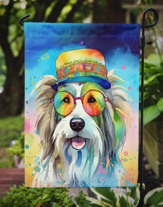 Bearded Collie Hippie Dawg Garden Flag Caroline's Treasures